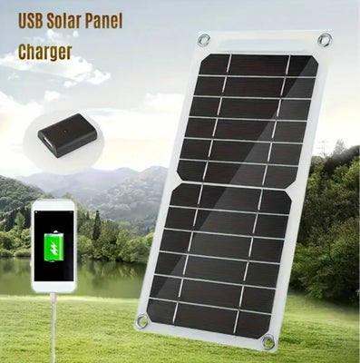 Solcelle panel 5w, Super smart opladning af mobil med solcelle panel
Er du på camping, ved standen e