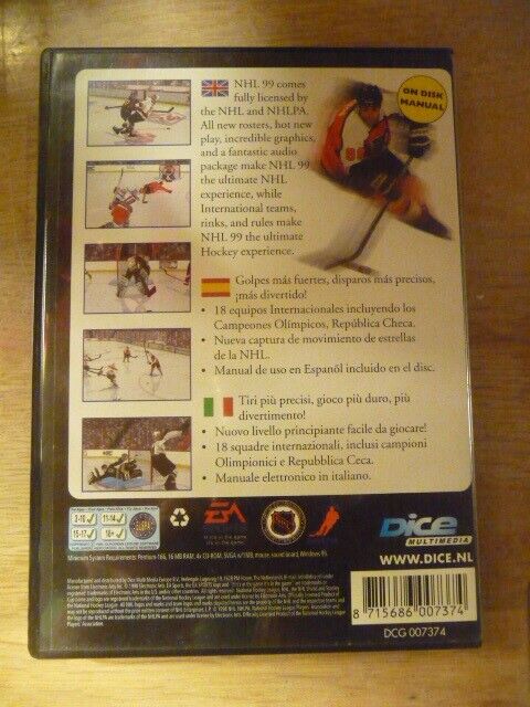 NHL 99, til pc, sport