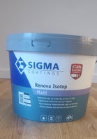 Spærrende loft og vægmaling , Sigma isotop mat, 10 liter