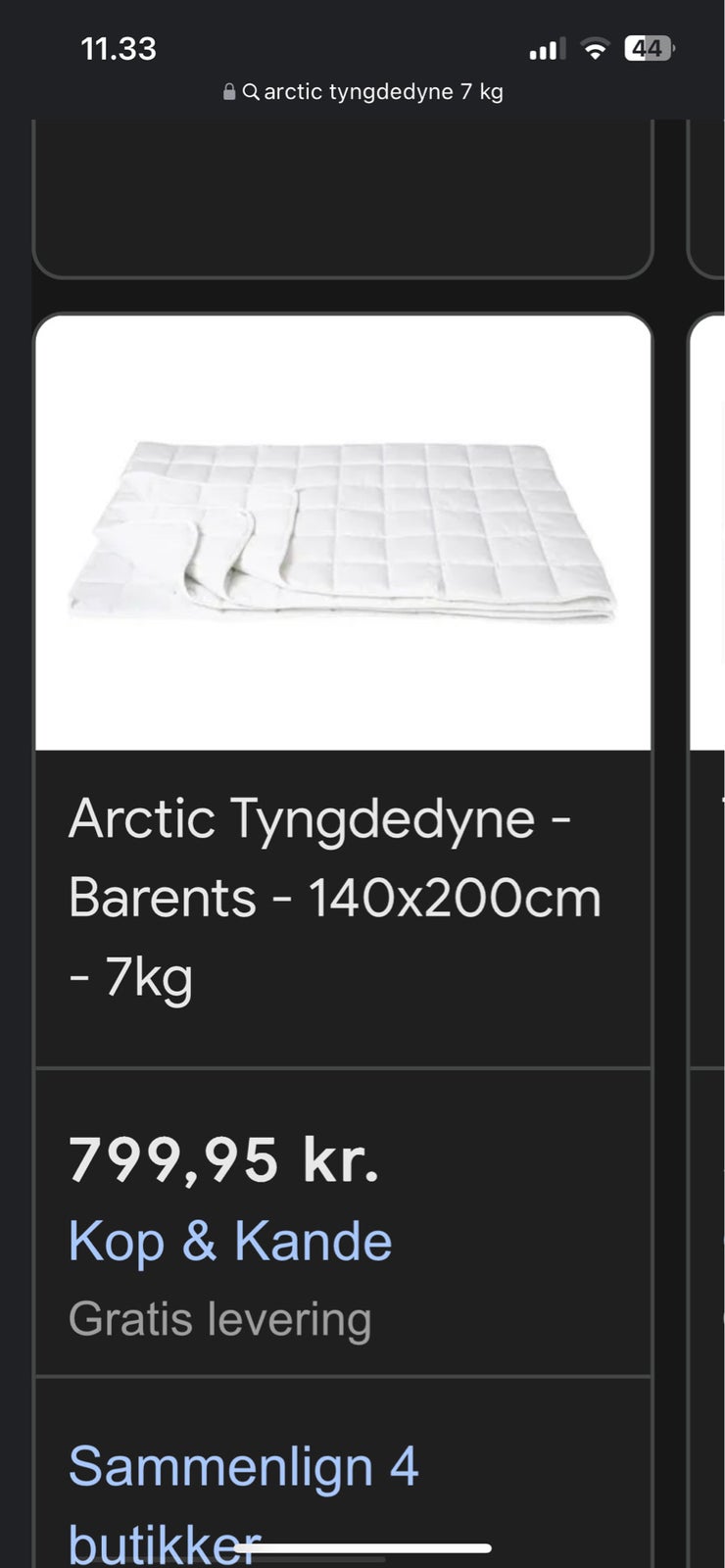 Dyne, ARCTIC TYNGDEDYNE 7 KG