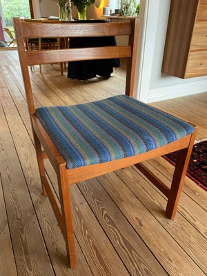 Spisebordsstol, Teak, Ukendt, Fire danskproducerede stole i teak sælges. Alle er i rigtig fin stand,