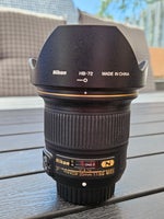 Kameralinse, Nikon, Nikkor AF-S 20mm 1.8 G ED