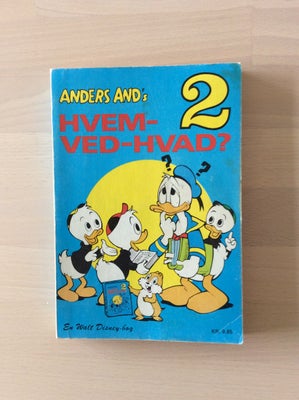 Anders Ands Hvem ved hvad? – 2 , Walt Disney, Bogen indeholder et væld af mangeartede opgaver.

Boge