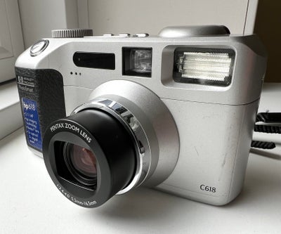 Andet, Hewlett Packard Photosmart C618 kamera, 2.11 MP megapixels, Rimelig, Hewlett Packard Photosma