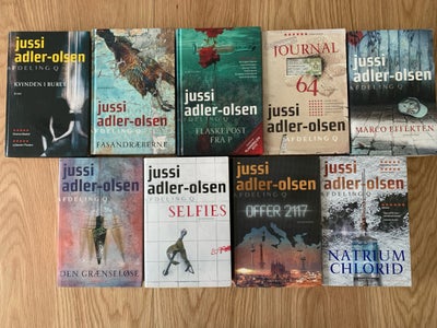 Afdeling Q - bog 1 til 8, Jussi Adler-Olsen, genre: krimi og spænding, Afdeling Q - bog 1 til 8
Forf