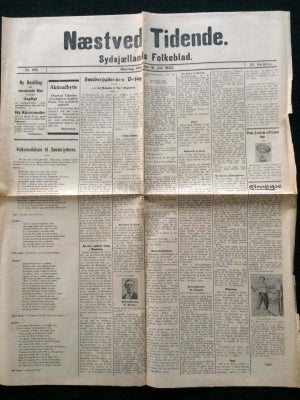 Bøger og blade, GENFORENINGEN 1920 CHR X SØNDER JYLLAND NÆSTVED, PRIS ER FAST - BEDES RESPEKTERET - 