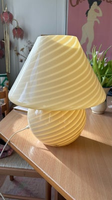 Dagslyslampe, Murano, Original, vintage Murano mushroom lampe, fra 70’erne, i superflot stand. Har e