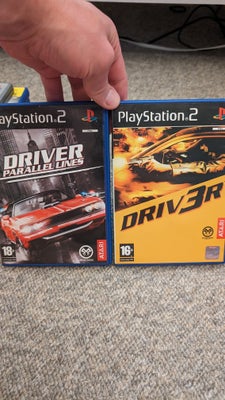 Driver, PS2, rollespil, Driver parallel lines 
Driver 3 med bonus dvd 
Med manual 
Perfekt stand
Sam
