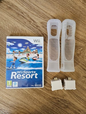 Wii sports resort + 2 x motion plus, Nintendo Wii, Wii sports resort + 2 x motion plus til Nintendo 