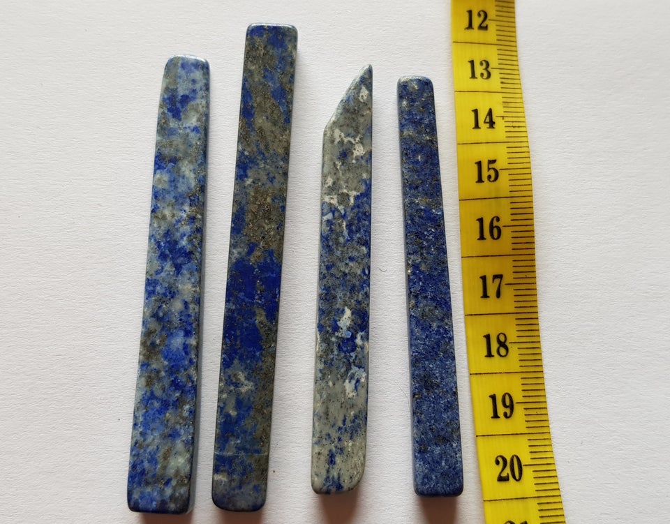 Smykker og sten, Portion med 4 stykker Lapis Lazuli pyrit