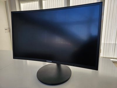 Samsung, fladskærm, 24 tommer, Perfekt, Super fin og meget velholdt Samsung 23,5'' buet gaming skærm