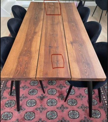 Spisebord m/stole, Bord: Hipstory Stole: Nimara, b: 90 l: 180, Sælger dette plankebord 180x90 fra Hi