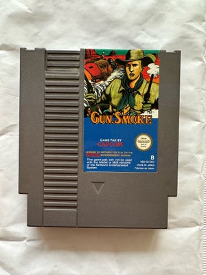 Gun.Smoke, NES, Testet og virker som det skal. Se billeder for stand. Kan sendes på købers regning m