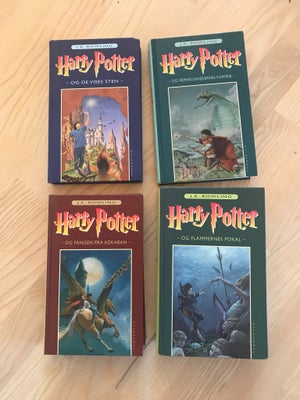Harry Potter , J. K. Rowling, genre: fantasy, Harry Potter Hardback Gyldendals 2. udgave med Per Jør