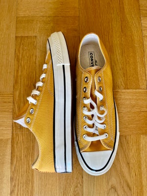 Fritidssko, str. 42,5, Converse Chuck Tailor,  Gul,  Ubrugt, Ubrugte Converse Chuck Tailor 70 i karr