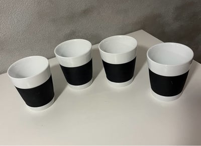 Keramik, Krus, Bodum, Krus med silikone

Fra Bodum.
Hvid keramik med sort silikone.
Har 4 stk.

Mege