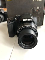 Nikon Coolpix P 500, 12,1 megapixels, 36 x optisk zoom
