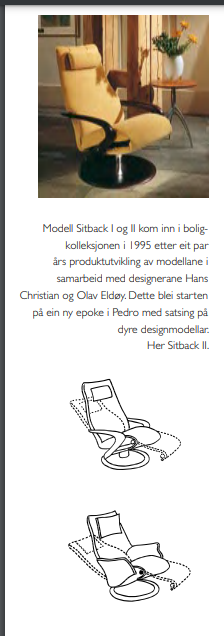 Læderlænestol, læder, Pedro Norsk design