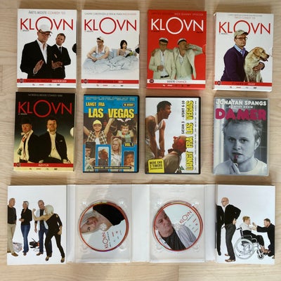 Diverse Film Sælges, DVD, komedie,  Klovn, Sæson 1,  Baseret På Virkelige Hændelser (2005) 15,-
Klov