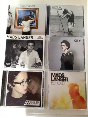 Diverse: Diverse, pop, Hermed sælges følgende cd’er fra røgfrit hjem:

Mads Langer 
Mads Langer “Beh