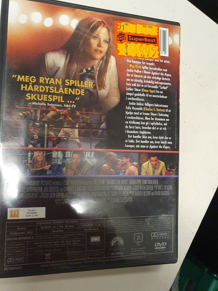 Against the ropes, DVD, drama