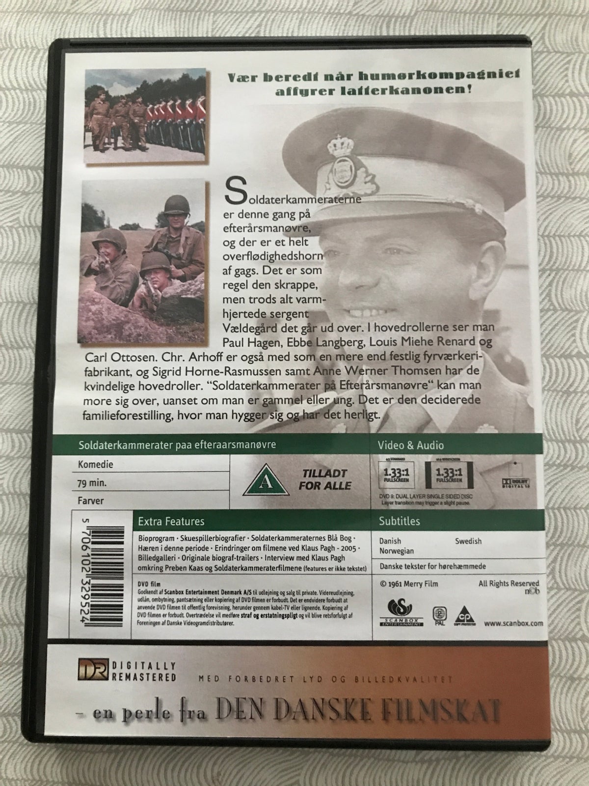Soldaterkammerater , DVD, komedie