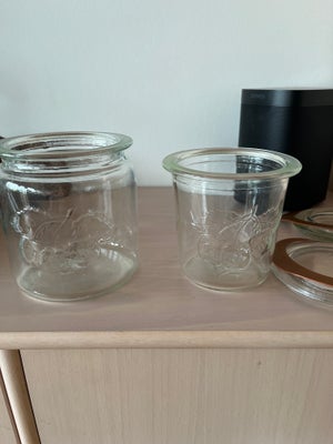 Glas, Kastrup Holmegaard glas, Sylteglas, 2 gamle sylte glas fra Kastrup holmegaard 
1/2 liter
1 lit