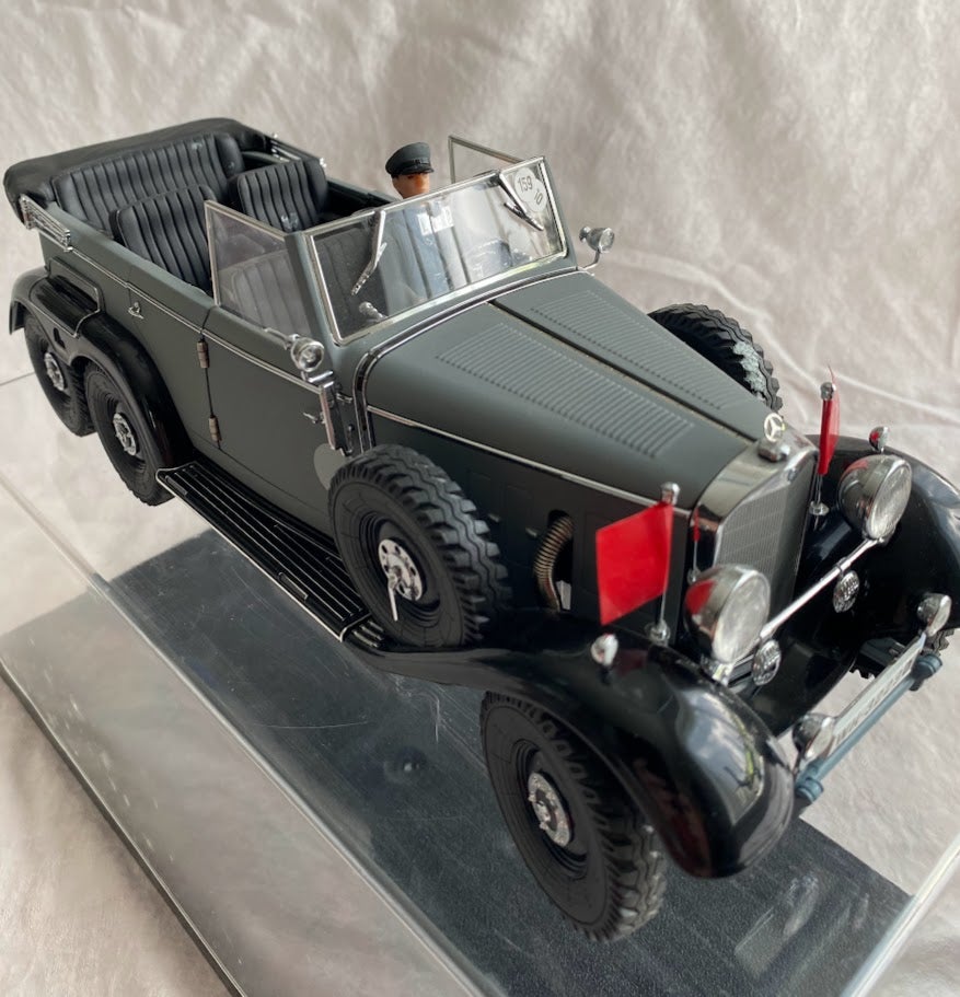 Modelbil, Mercedes Benz G4. 1938. NAZI. SS-Paradebil.