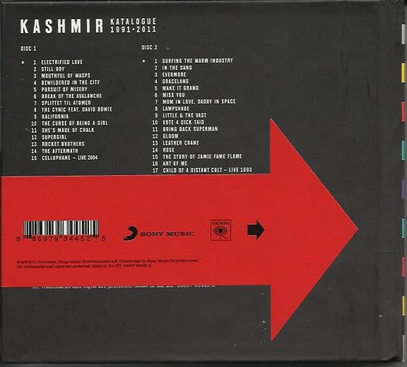 KASHMIR: Katalogue 1991-2011 dobbelt CD, rock