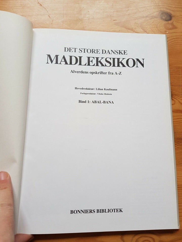 Det store danske madleksikon, Lilian Kaufmann, emne: mad og