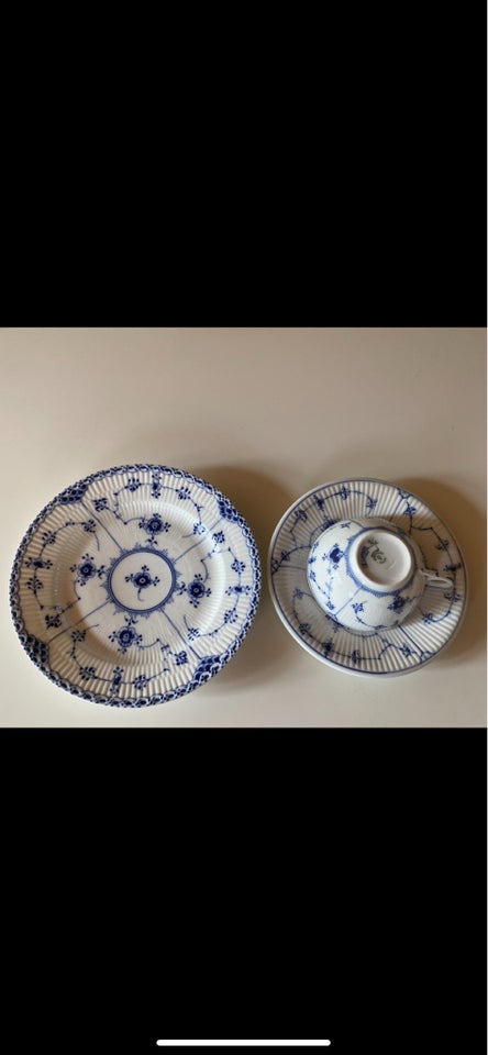 Porcelæn, Kop underkop og kagetallerken, Royal copehagen