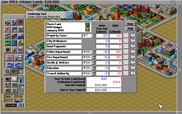 Sim City 2000, Amiga 1200 / A4000