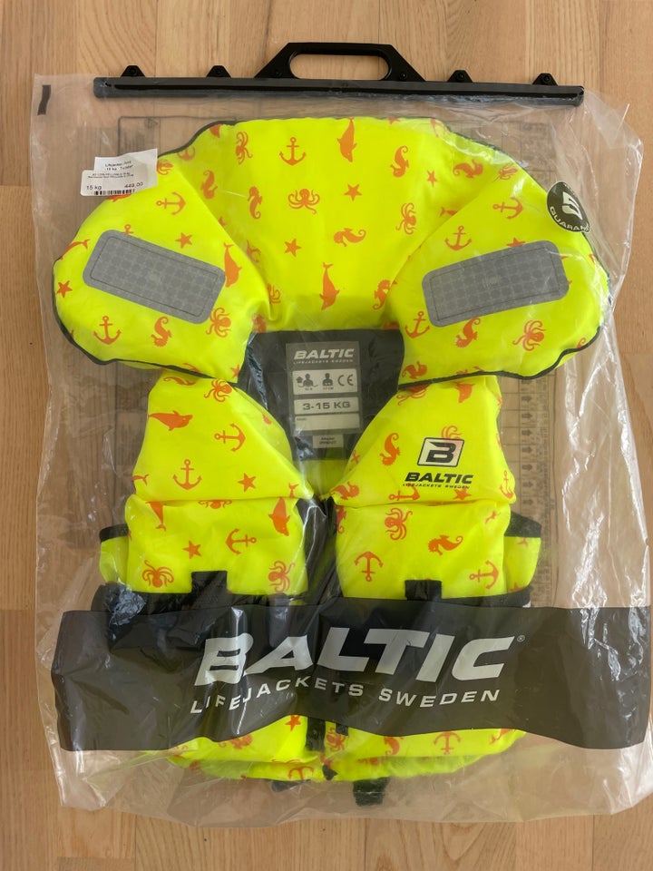 Redningsvest, Baltic Lifejackets Sweden, str. 3-15kg