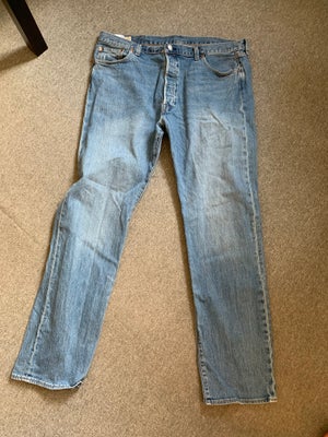 Jeans, Levis, str. 58, Blå, Jeans , God men brugt, LyseBlå Levis 501 jeans. Til høje mænd.  
Str W40