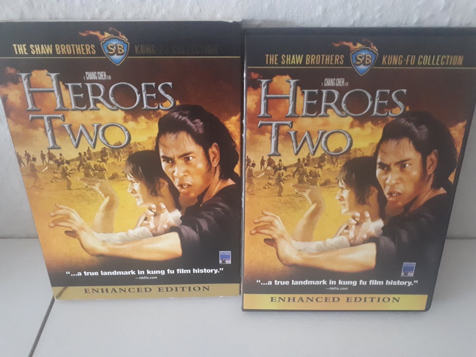 Heroes two, instruktør Chang cheh, DVD