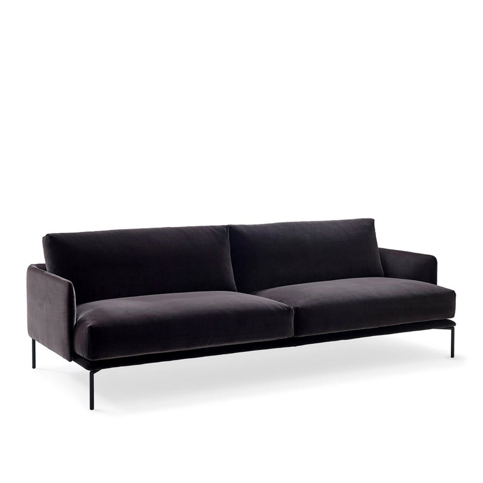 Sofa, velour, 3 pers.