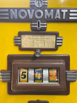 Novomat, spilleautomat, God, Enarmet tyveknægt virker perfekt på 25 ører / spillemærker som følger m