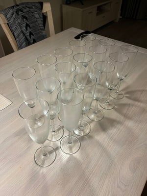 Glas, Champagne glas , Ikea, Flotte glas uden skår 16 stk
