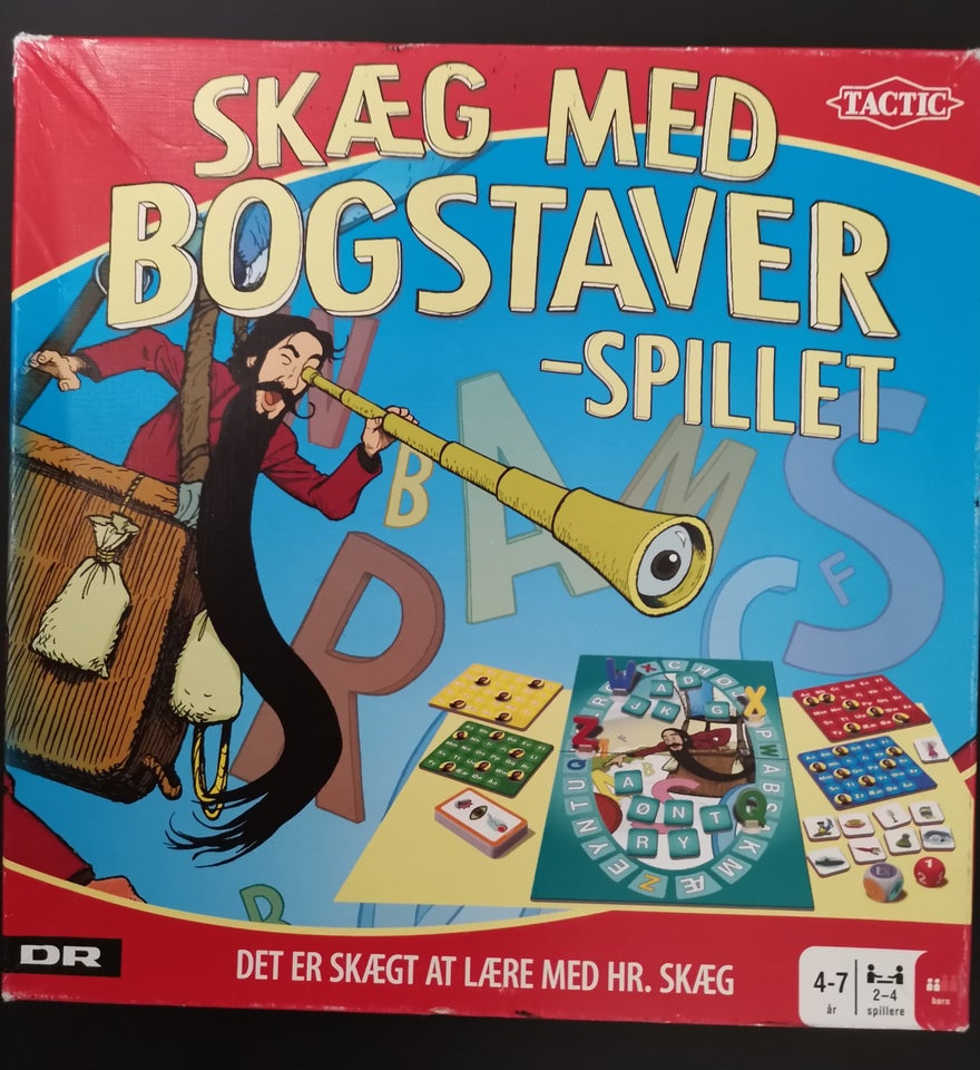 SKÆG MED BOGSTAVER, Børne og familie spil, brætspil