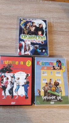 Krummerne, DVD, familiefilm, Krummerne 2+3 og Krummernes Jul.
Alle uden ridser, minimal brugsspor.
S
