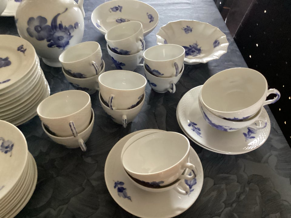 Porcelæn, Kaffestel, Blå blomst