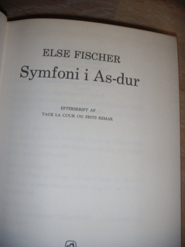 Symfoni i As-dur, Else Fischer, genre: krimi og spænding