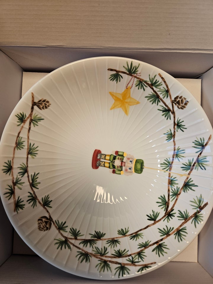 Keramik, Kähler Hammershøi Christmas skål/opsats 23 cm,