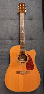 Western, Fender DG41SCE, God akustisk guitar med piezo pickup.

Den har lidt hakker i lakken, men el