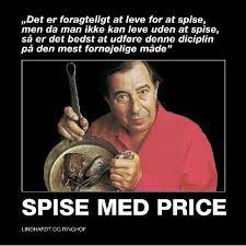 Spise med Price, John Price, emne: mad og vin, John Price, Spise med Price, forlag Lindhardt og Ring