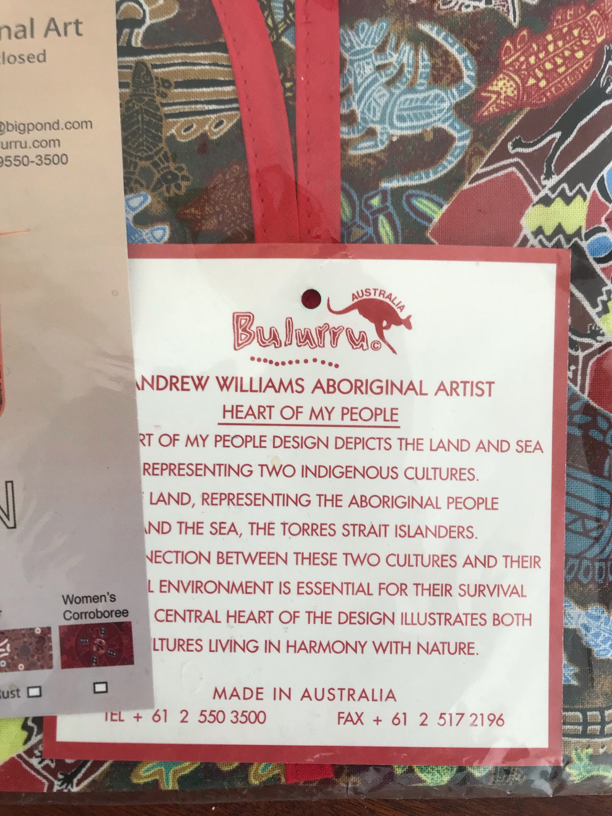 Forklæde , Aboriginal Art, motiv: design forklæde