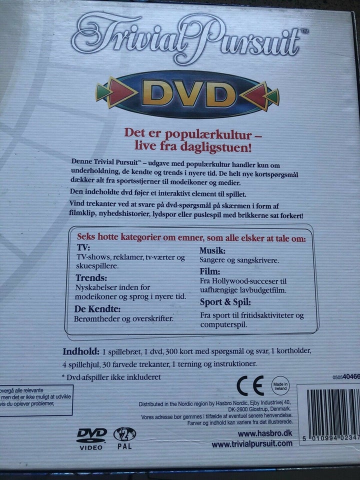 Trivial Pursuit m/DVD, quizspil