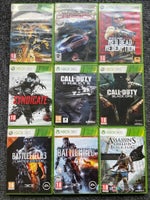 Sælges samlet. 31 forskellige spil, Xbox 360
