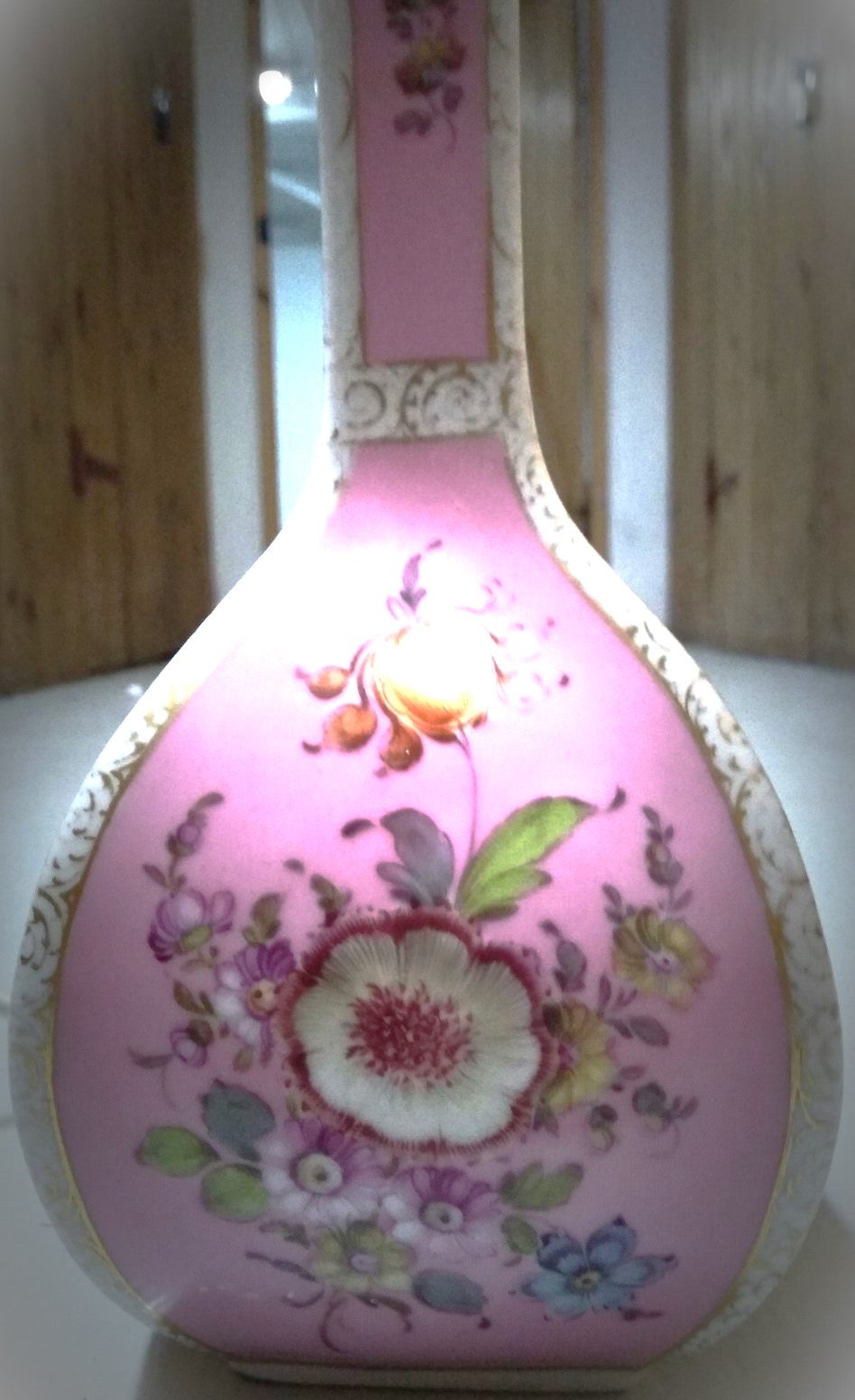 Bordlampe, Porcelæn, 130 år gl.