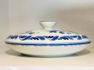 Porcelæn, Bonbonniere skål lågskål krukke lågkrukke lågfad, Delfts Blauw / Delft Blue Royal Sphinx /